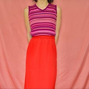 70S HIPPIE STRIPED SWEATER TANK